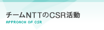 チームNTTのCSR活動