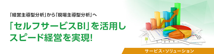 「セルフサービスBI」を活用しスピード経営を実現!