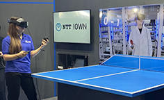 IOWN APNを活用した 「XR卓球」をInterop Tokyo2023で初公開 ～100キロ離れた卓球対戦で臨場感とインタラクティブ性を追求～
