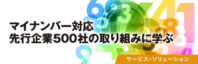 マイナンバー対応 先行企業500社の取り組みに学ぶ