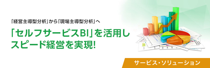 「セルフサービスBI」を活用しスピード経営を実現！