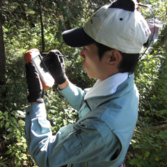 PDAを操作してデータを確認