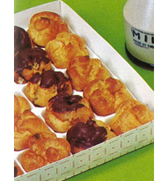 箱詰めのシュークリーム