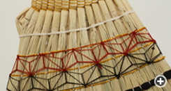 画像 麻の葉模様の綴じ編み