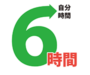 画像 ６時間勤務で自分時間が増える