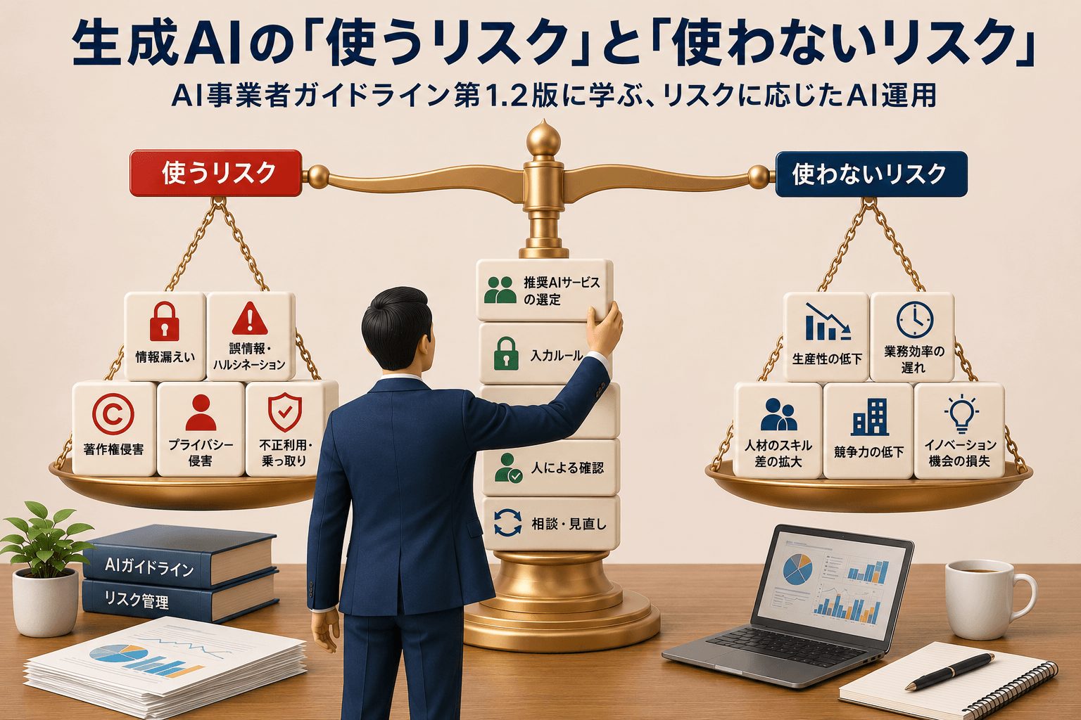 生成AIの「使うリスク」と「使わないリスク」