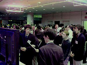 レセプション会場での展示模様
